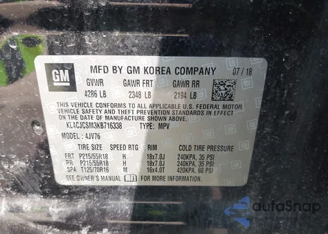 2019 Buick Encore Fwd Essence из США, поврежденный, VIN KL4CJCSM3KB716338